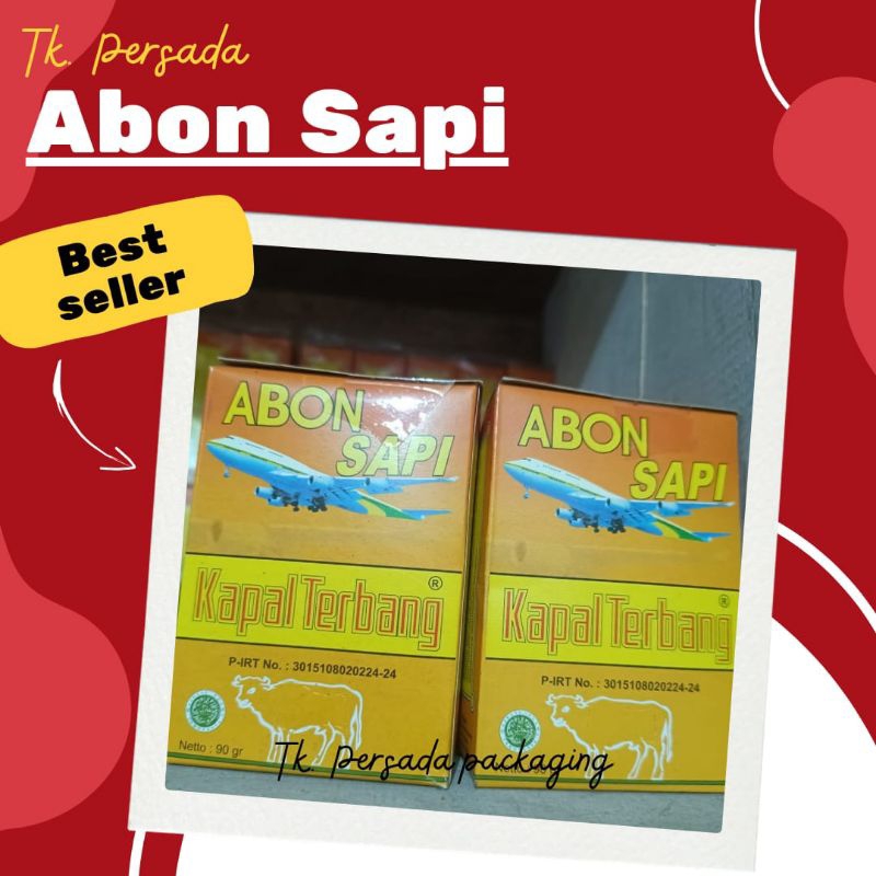 

[ 90 gr ] Abon Sapi Kapal Terbang - Abon Sapi Cap Kapal Terbang - Abon Sapi Cap Pesawat - Abon Murah - Abon Enak - Abon Premium - Abon Asli