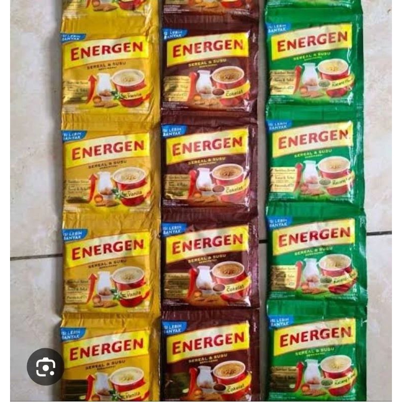 

Energen sereal dan susu bersinergi 10 pcs