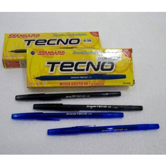 

Ballpoint / Pulpen / Pen / Bolpen STANDARD TECNO 0.38 12 Pcs 1 Lusin