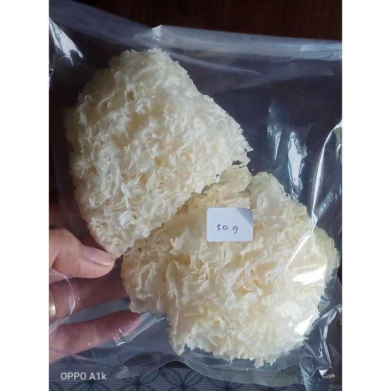 

50 gram jamur salju/white fugus /Fu Yung fong