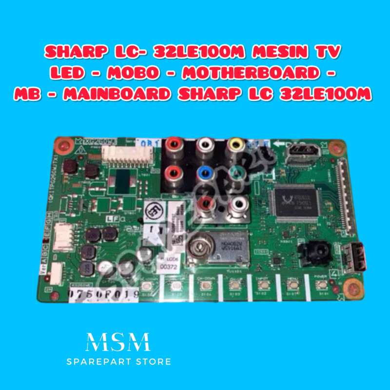 SHARP LC- 32LE100M MESIN TV LED - MOBO - MOTHERBOARD - MB - MAINBOARD SHARP LC 32LE100M