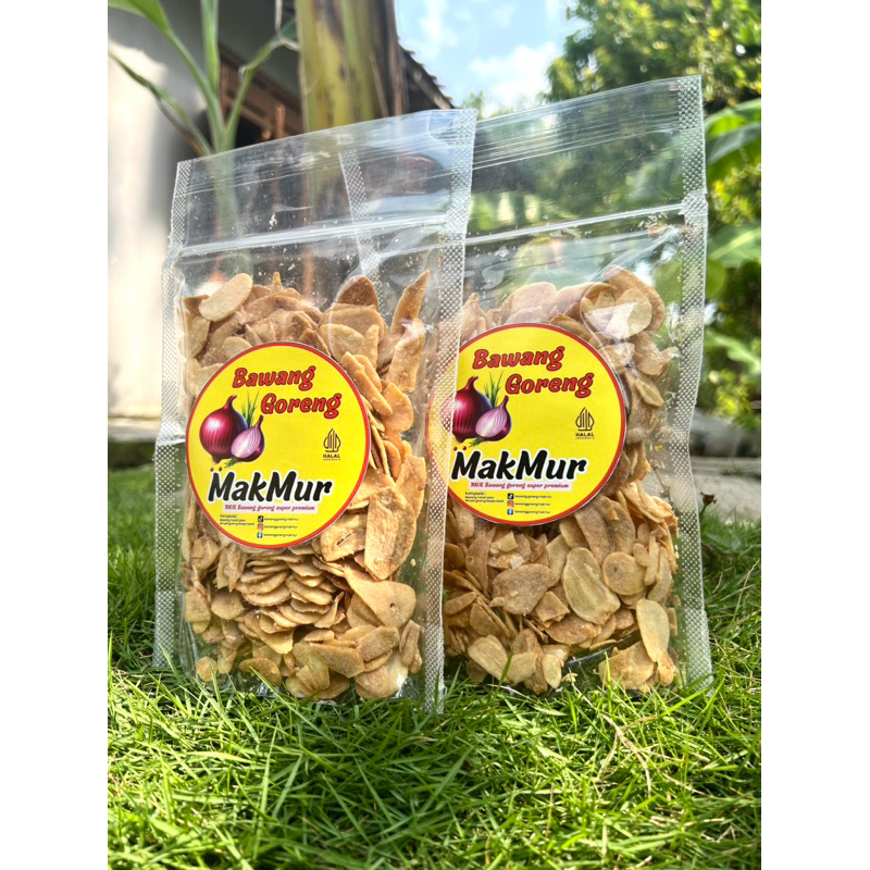 

PAKET HEMAT 2 pouch bawang putih goreng MAKMUR berat 200 gram