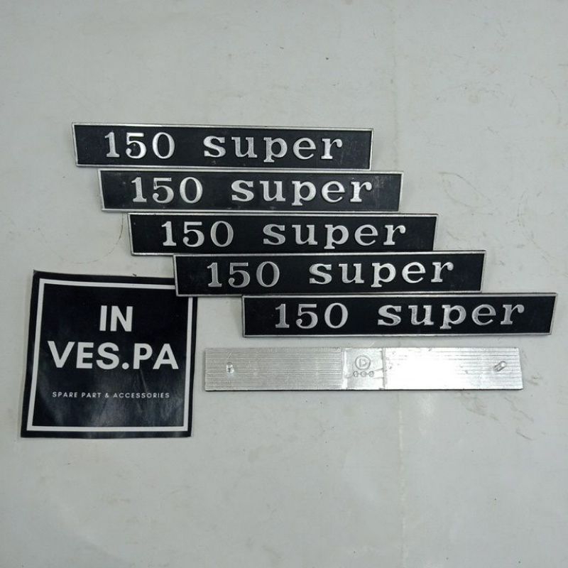emblem original 150 super untuk belakang vespa super