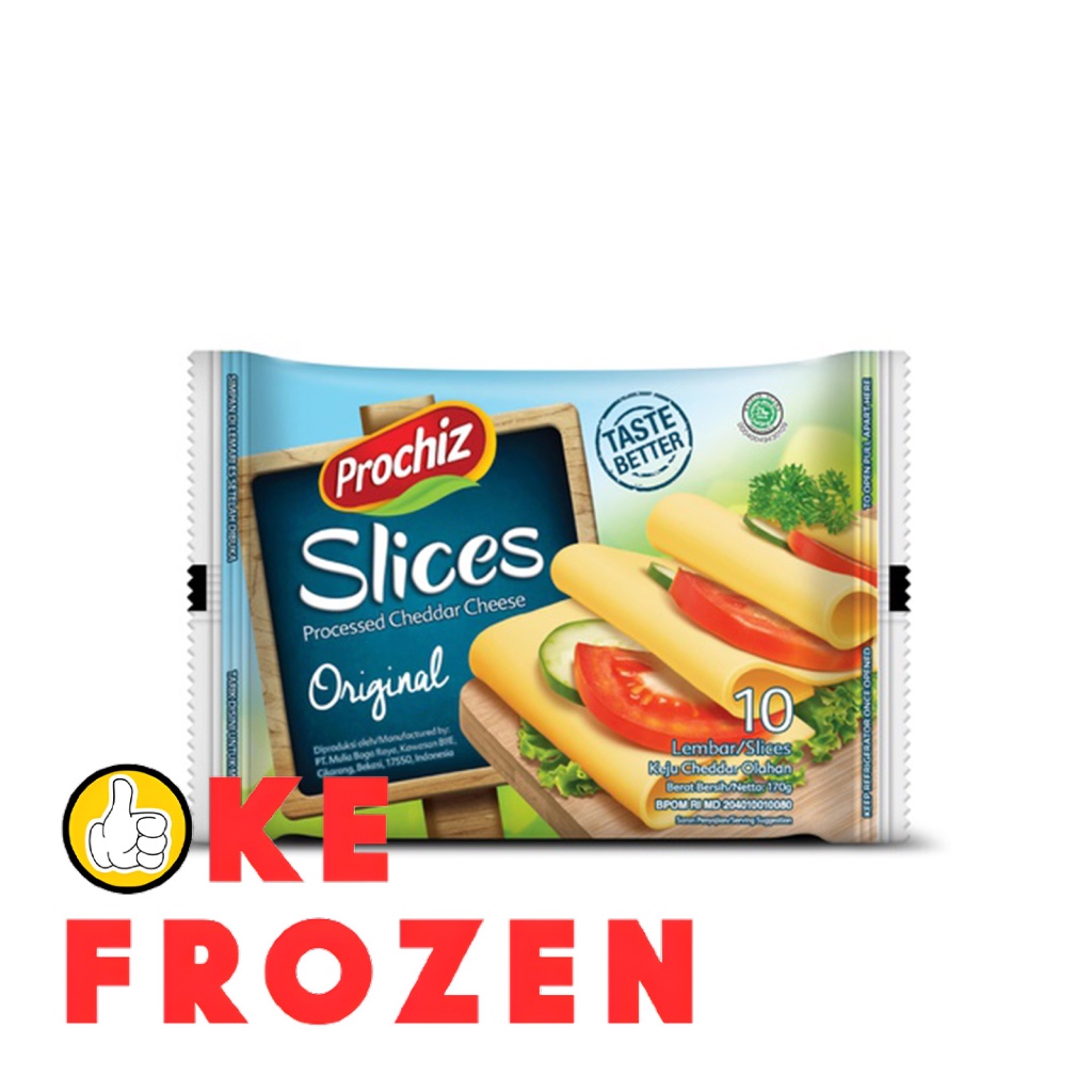 

PROCHIZ SLICE ORIGINAL 170GR ISI 10 LEMBAR / KEJU CHEDDAR OLAHAN SLICE