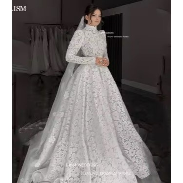 GAUN PERNIKAHAN  WEDDING DRESS /LENGAN PANJANG  WEDDING DRESS  PERNIKAHAN WEDDING DRESS