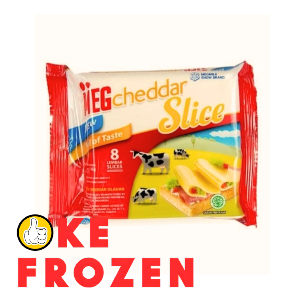 

MEG CHEDDAR SLICE 136GR ISI 8PCS/KEJU SLICE