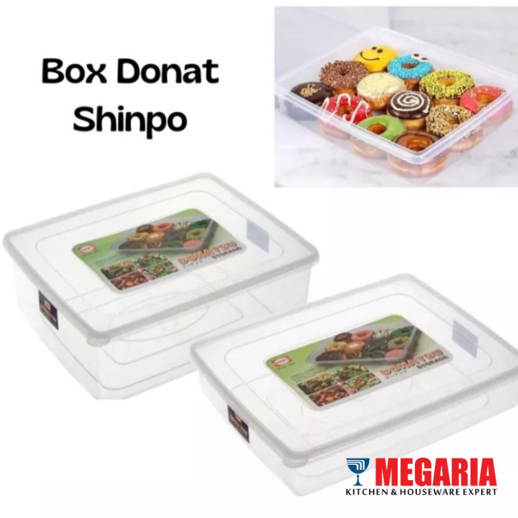 Tempat Roti/Box Donat/Kotak Donat Plastik DONATSU SIP 306