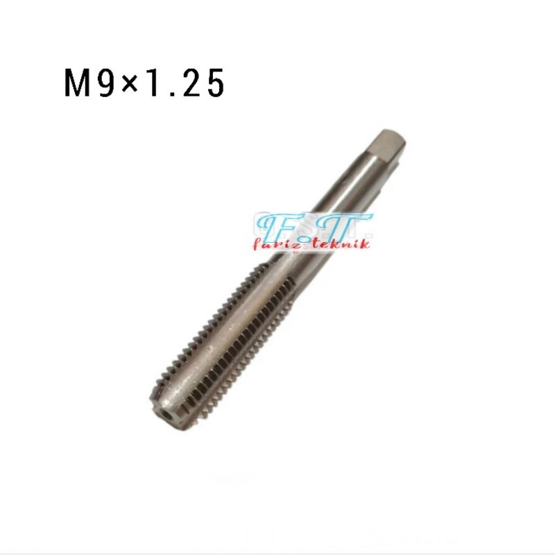 Tekiro Tap M9 × 1.25 Hss Tap PO Lurus Hand Tap m9×1.25 Mata Tap ulir drat bukan osg guhring yamawa n