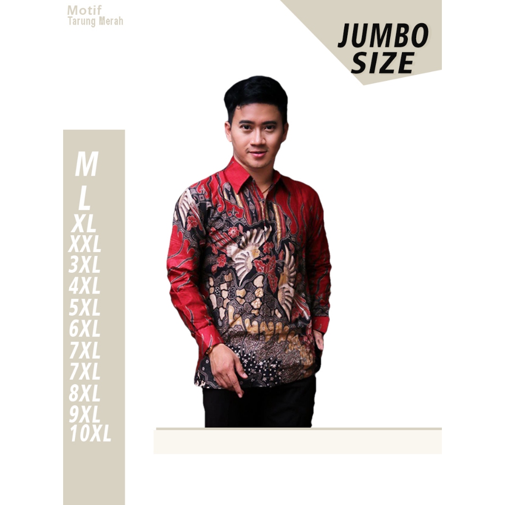 pakaian kerja pria kemeja batik pria kekinian lengan panjang