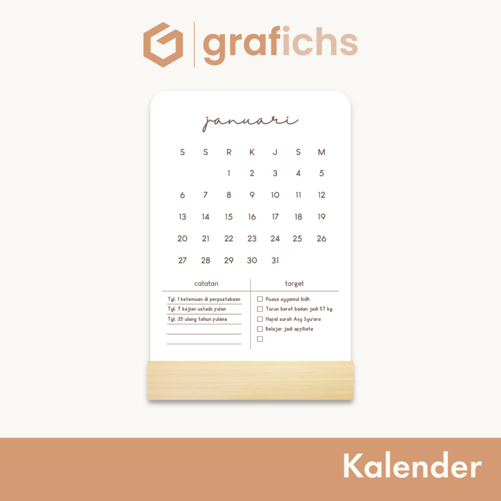 

Kalender 2025 Aesthetic Minimalis GIKL06 by Grafichs