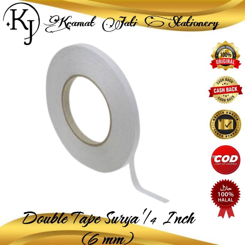 

Double Tape 1/4 Inch [6 mm] (1 Pcs)