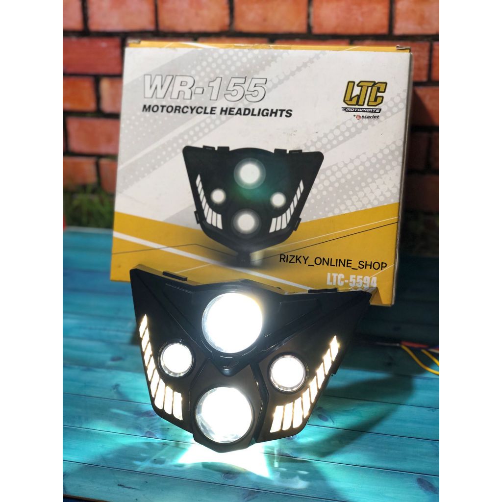 Lampu depan ISIAN daymaker yamaha wr 155 led LTC yamaha wr-155