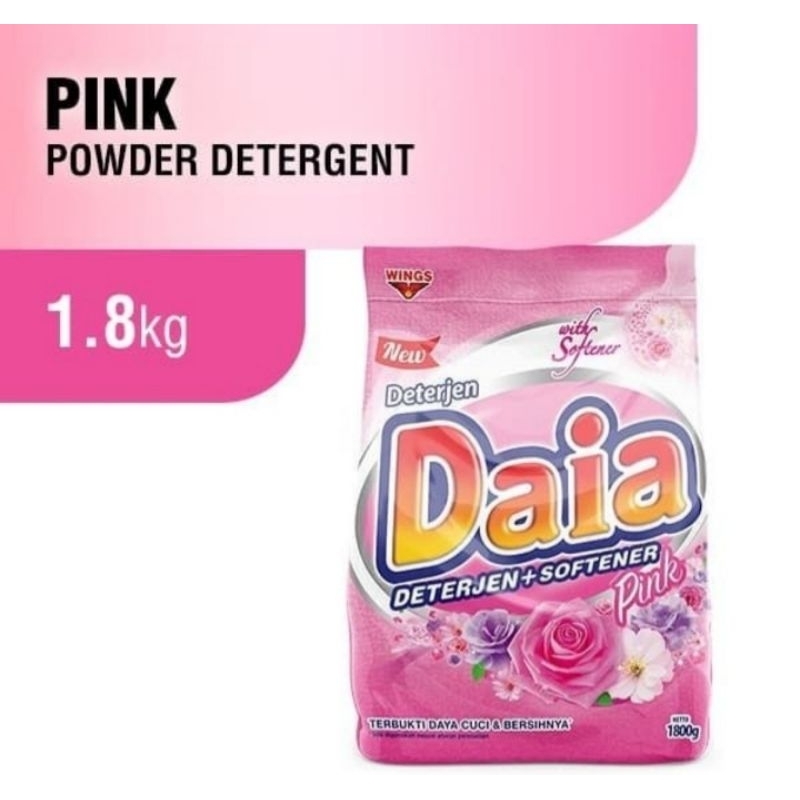 Daia Deterjen Bubuk Pink 1,8 kg / Deterjen Bubuk Daia