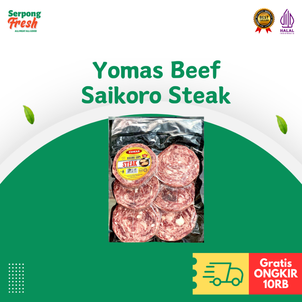 

Yomas Beef Saikoro Steak 500gr