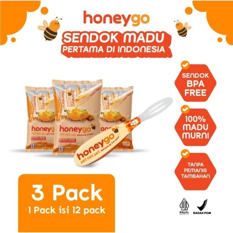 

HONEYGO MADU SENDOK BUNDLING HEMAT 3 PACK/SHOWBOX