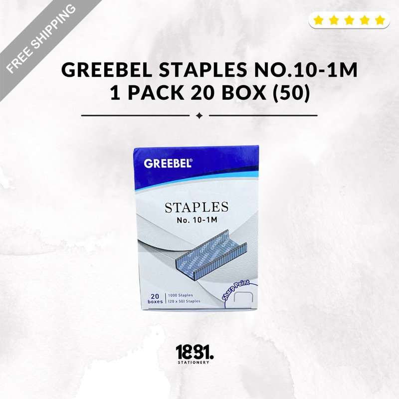 

Refill Stapler Staples Greebel No.10-1M | Staples Greebel 1 Pack 20 (50) | Staples Greebel 1000 Staples