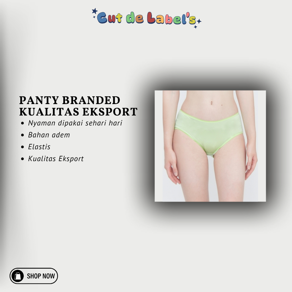 Panty Branded Kualitas Ekspor | Celana Dalam Wanita Nyaman