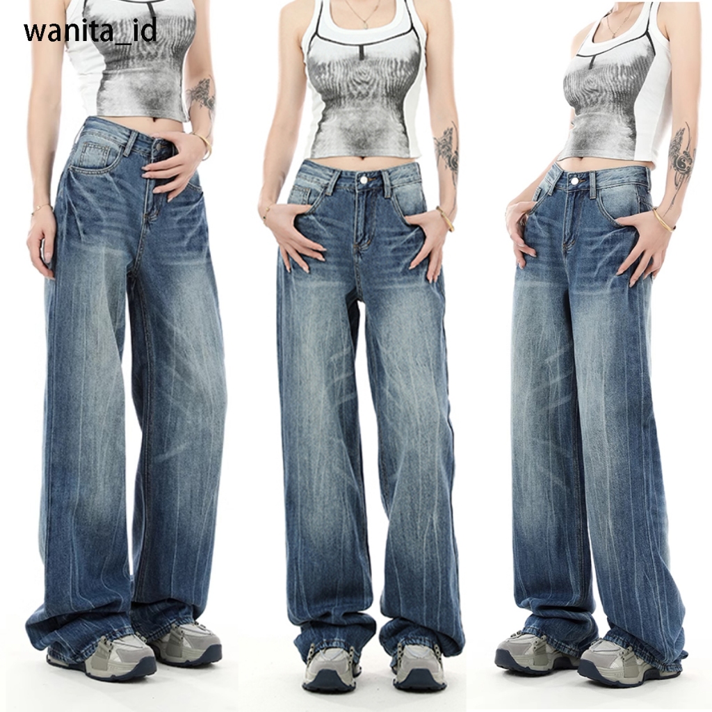 celana jeans panjang wanita celana kulot jeans wanita celana straight baggy pants celana casual cewe