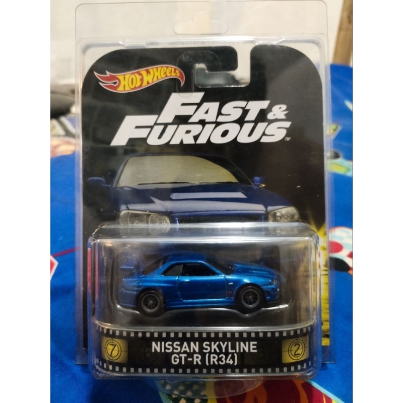 Hotwheels Nissan Skyline Gt-R R34 Retro
