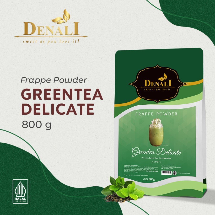 

Denali Powder Greentea Delicate 800 gr | Bubuk Minuman Rasa Green tea