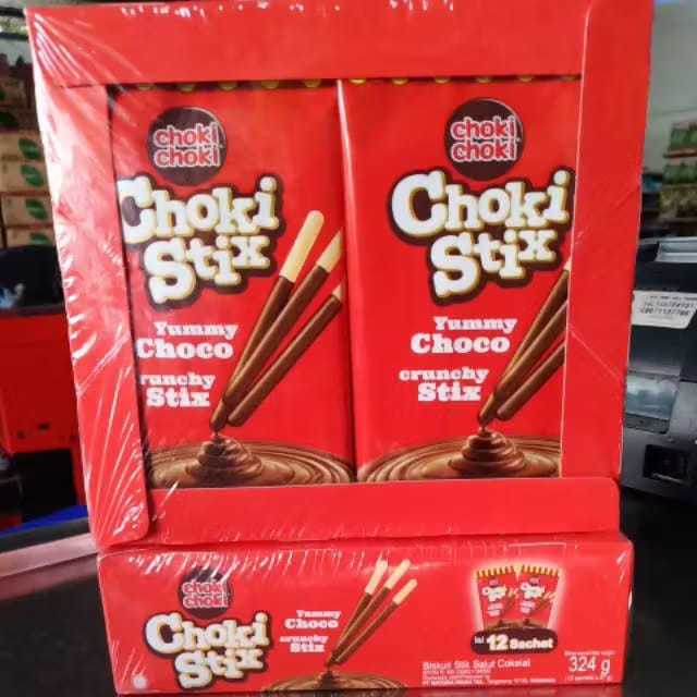 

CHOKI-CHOKI STIX 1 PAX ISI 12 SACHET - 12 SACHET X 27GRAM