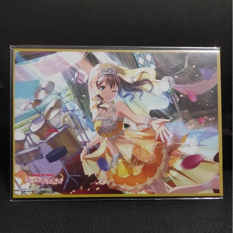 Shikishi Anime Bang Dream Poppin Party Yamabuki Saya Oiginal Jepang