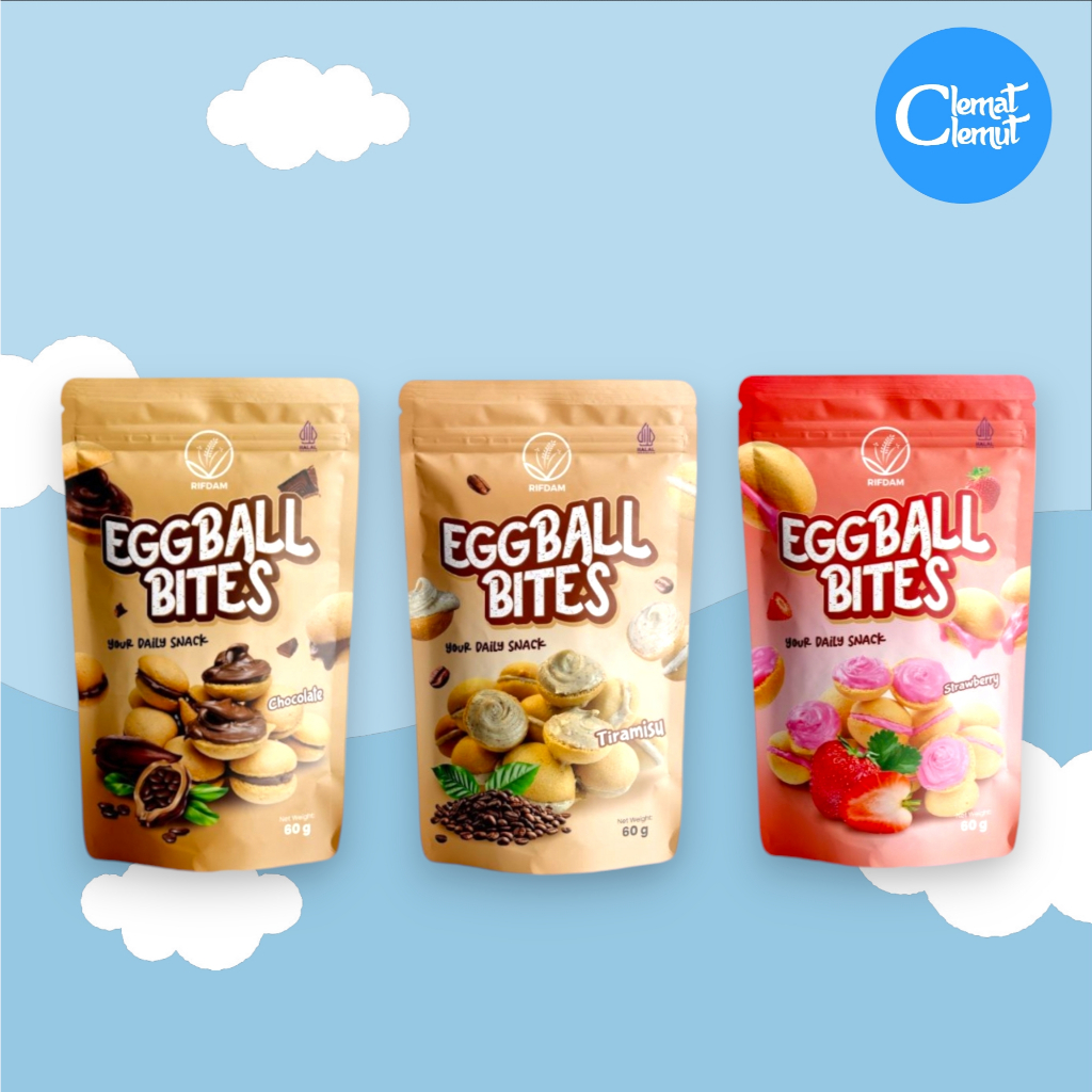 

EGG BALL BYTES | COKLAT | TIRAMISU | STRAWBERRY | TEMUKAN KOMBINASI RASA FAVORIT ANDA