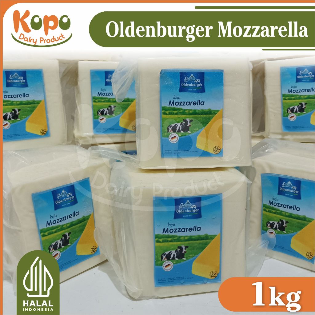 

Keju Mozzarella Oldenburger - Mozzarella Chesse - Oldenburger Chesse (1kg) - Halal New EXP