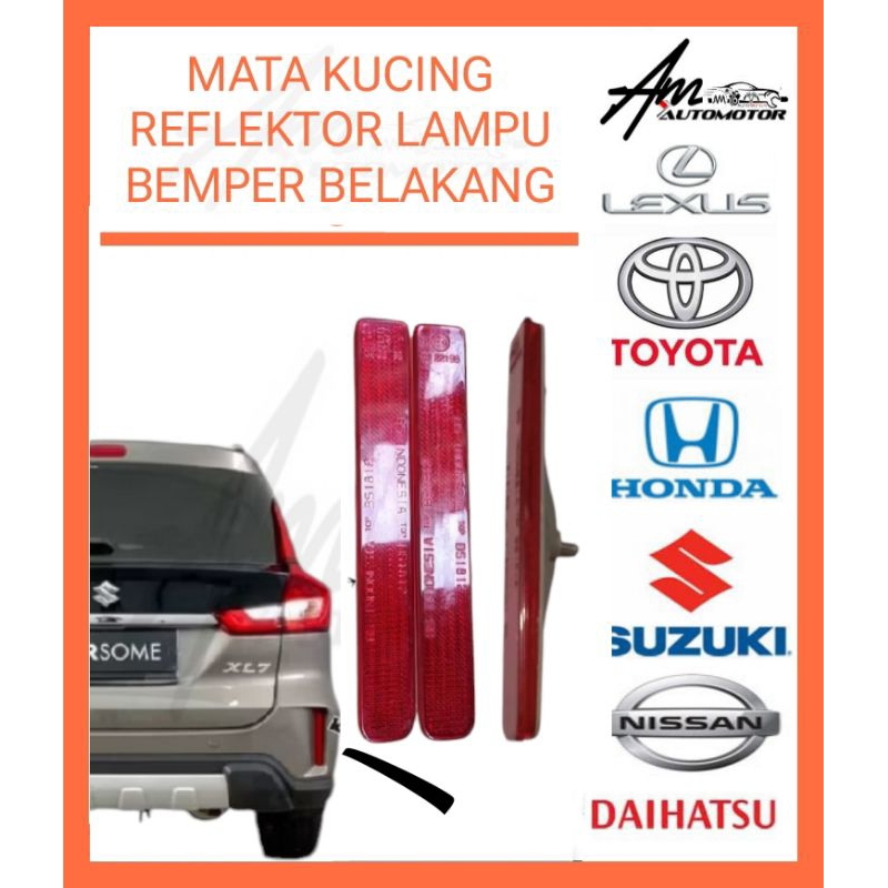 REFLEKTOR LAMPU BEMPER BELAKANG SUZUKI ERTIGA XL7 ORIGINAL STOK READY