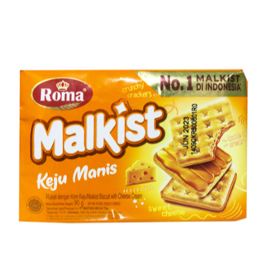 

Roma Malkist Crackers Keju Manis 90g