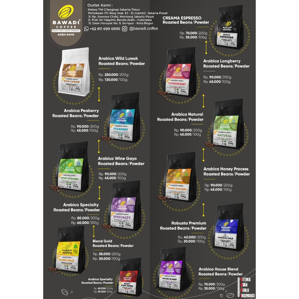

Bawadi Coffee Kopi Aceh Gayo