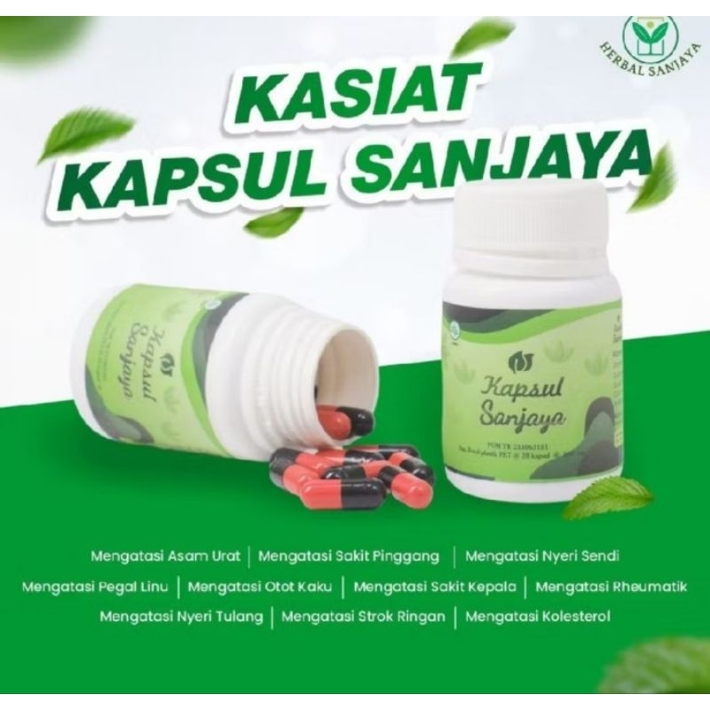 KAPSUL SANJAYA HERBAL MENGATASI NYERI SENDI & TULANG SARAF KEJEPIT