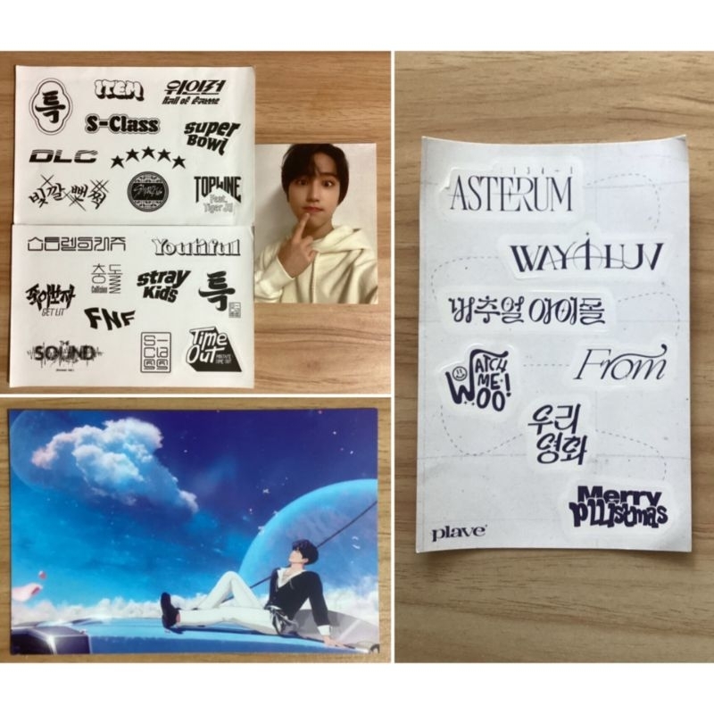 [READY] STICKER POSTCARD STRAY KIDS PLAVE 5 STAR ASTERUM YEJUN HAN JISUNG NOEASY SKZ BANGCHAN LEE KN