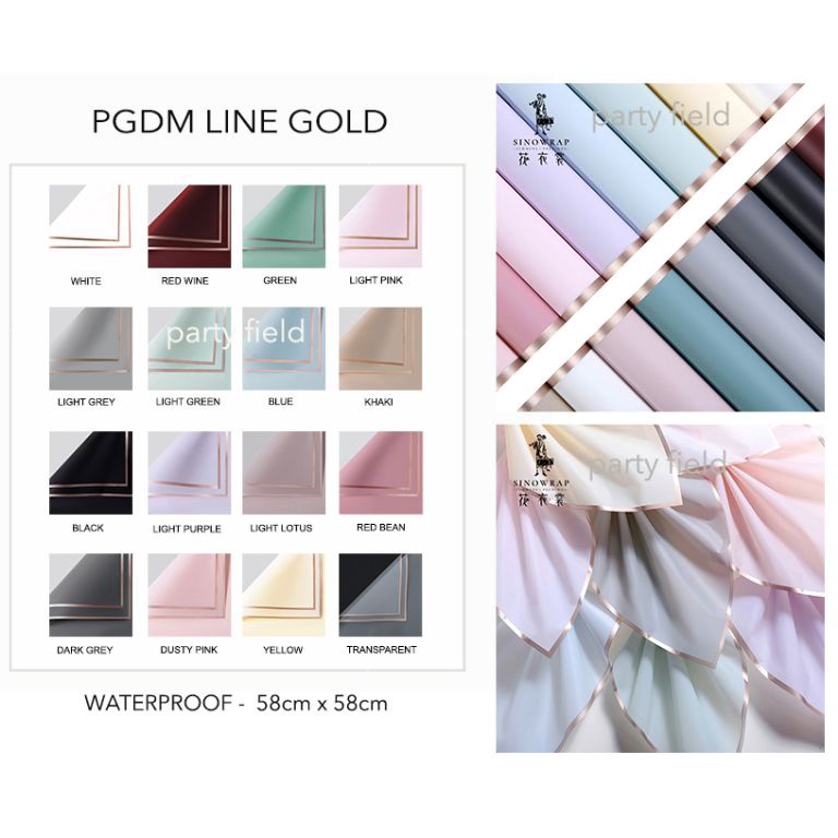 

Hadir Terheboh 1PAK2PCS PGDM kertas buket bunga flower bouquet wrapping paper