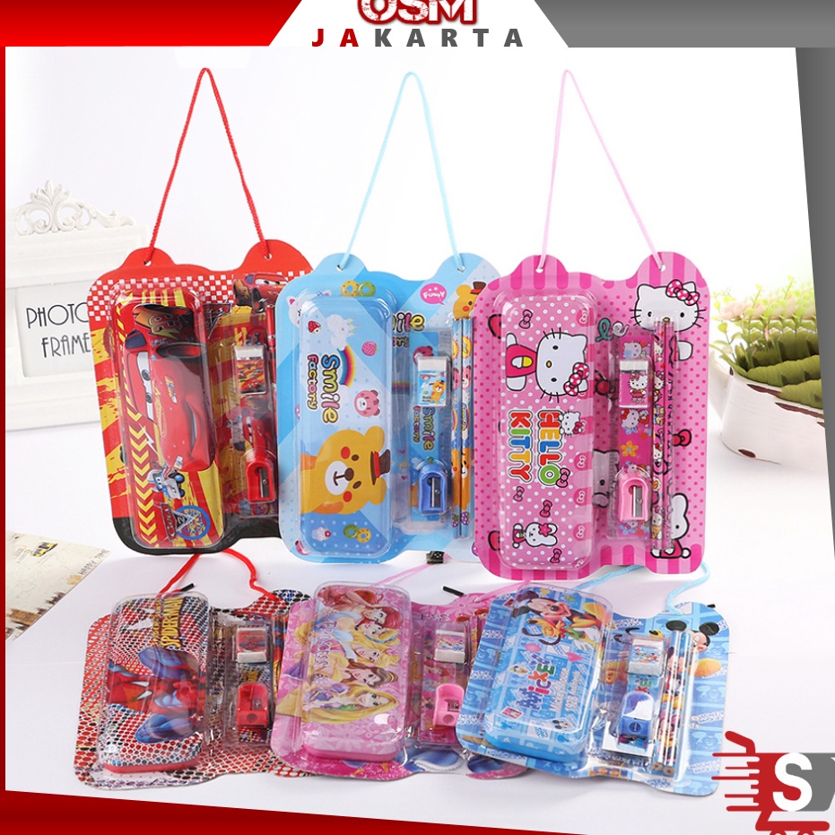 

Garansi Produk OSM JKT S6139 Set Alat Tulis 6 in 1 Stationery Set Souvenir Anak Paket Alat Tulis Sekolah Fancy Set Anak Motif Karakter Lucu