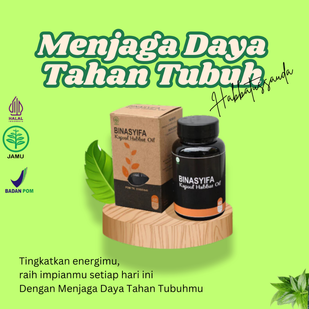 Binasyifa Kapsul Suplemen Herbal Alami Vitamin Habatussauda Habatusauda Habatusaudah Oil Jinten Hita