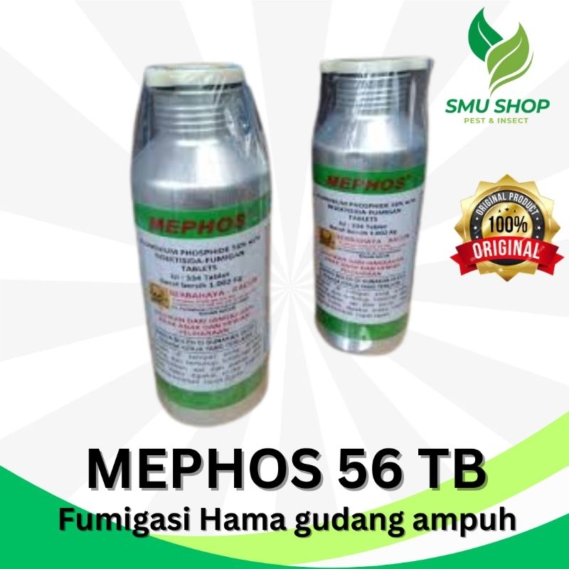 MEPHOS 56 TB FUMIGAN PHOSPINE OBAT PENGENDALI RACUN HAMA GUDANG JAGUNG BERAS CENGKEH TEMBAKAU GANDUM