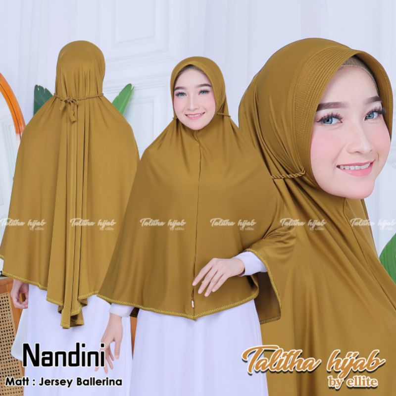 Ellite Hijab - HIJAB INSTAN BERGO PET TALI TAMBANG JUMBO SYAR'I PICOT BAHAN JERSEY BALERINA