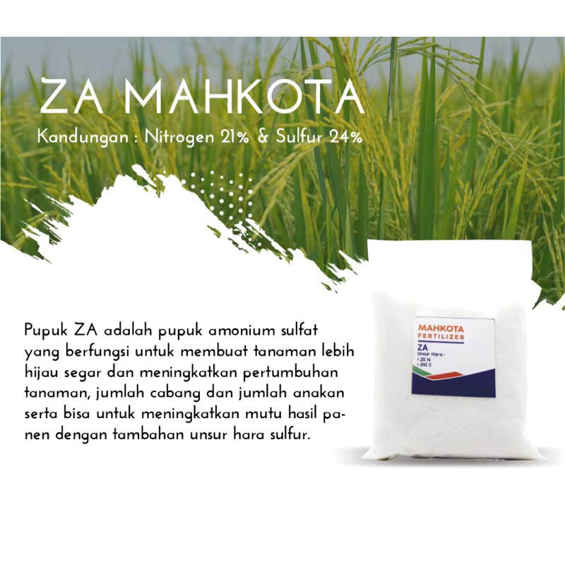 Pupuk ZA Mahkota kemasan  REPACK 1KG