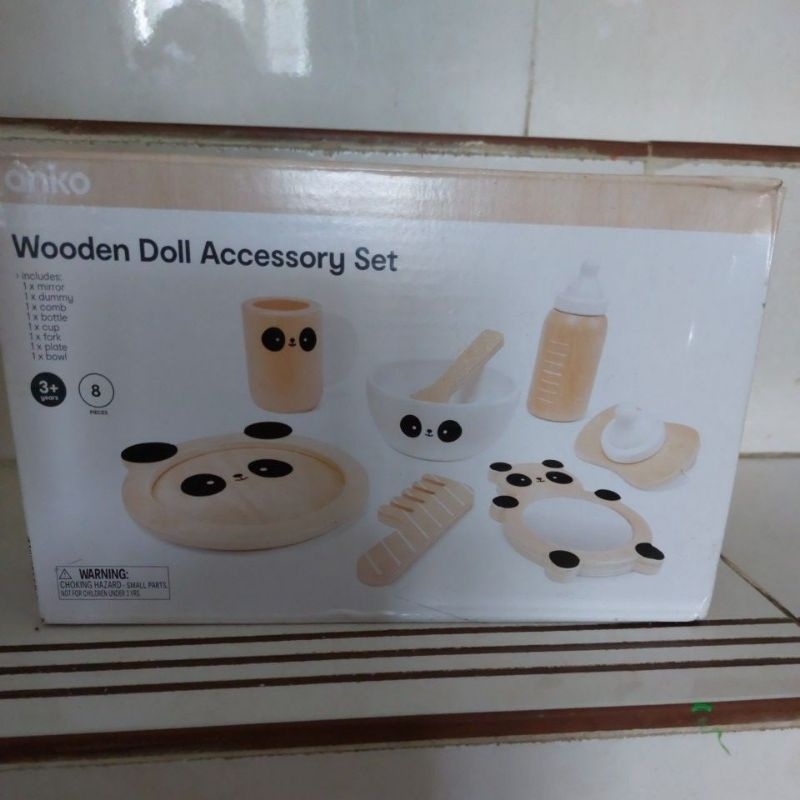 Anko Wooden Doll Accessory Set