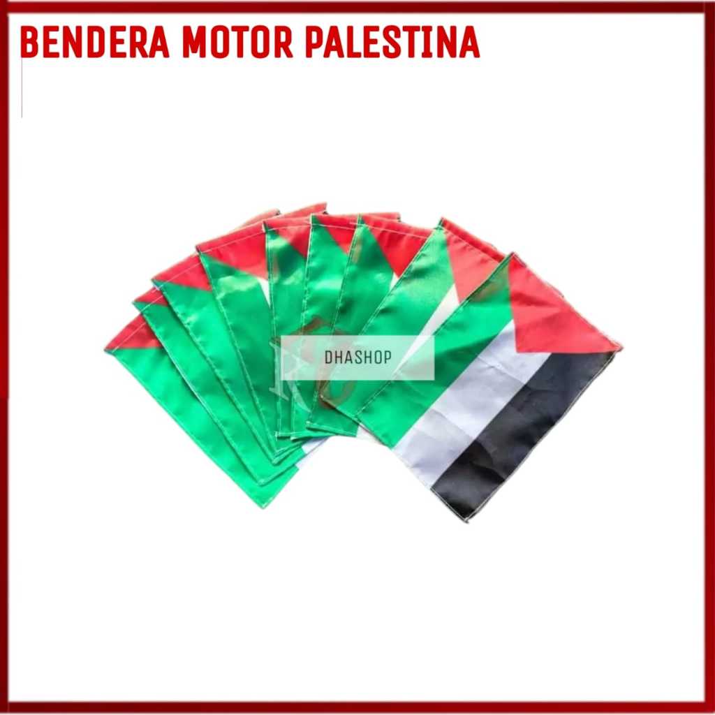 Bendera Palestina Motor Kecil