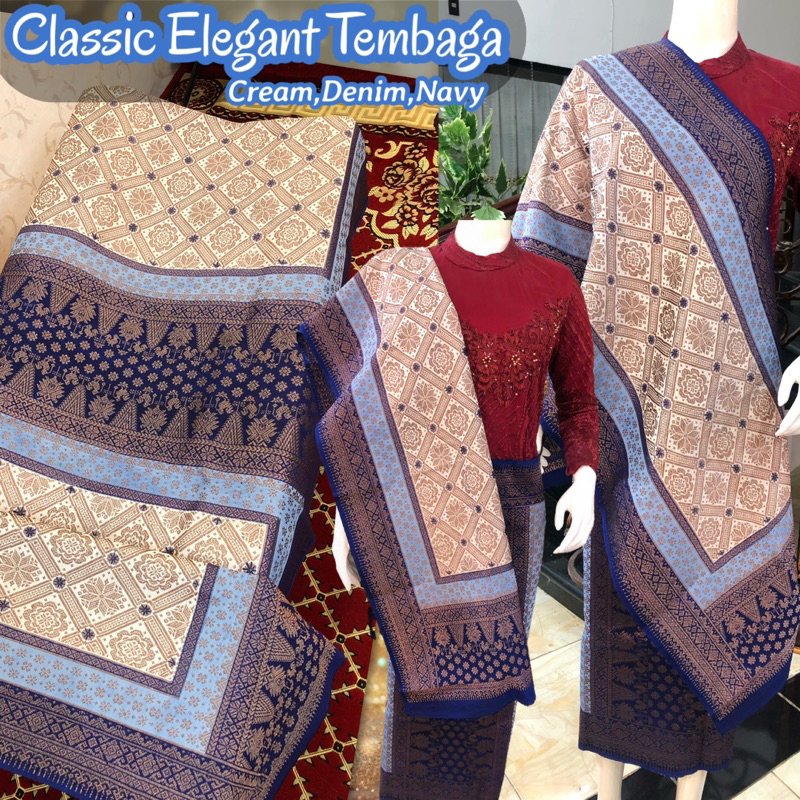 Classic Elegant Songket Tembaga ORI {warna Alam} SUPER SPESIAL EXCLUSIVE / Songket tenun palembang a