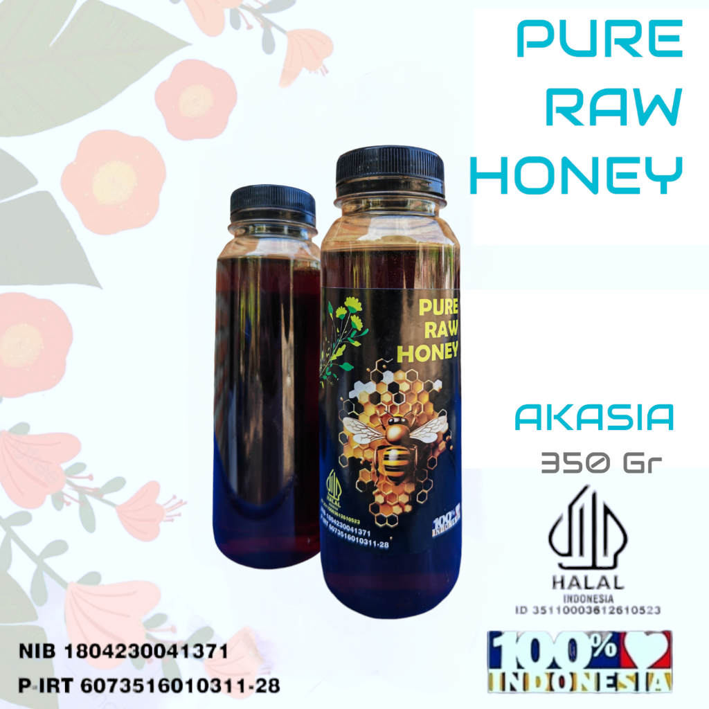 

Madu Murni Asli 35O gr Nektar Akasia 100% Alami Pure Natural Raw Honey