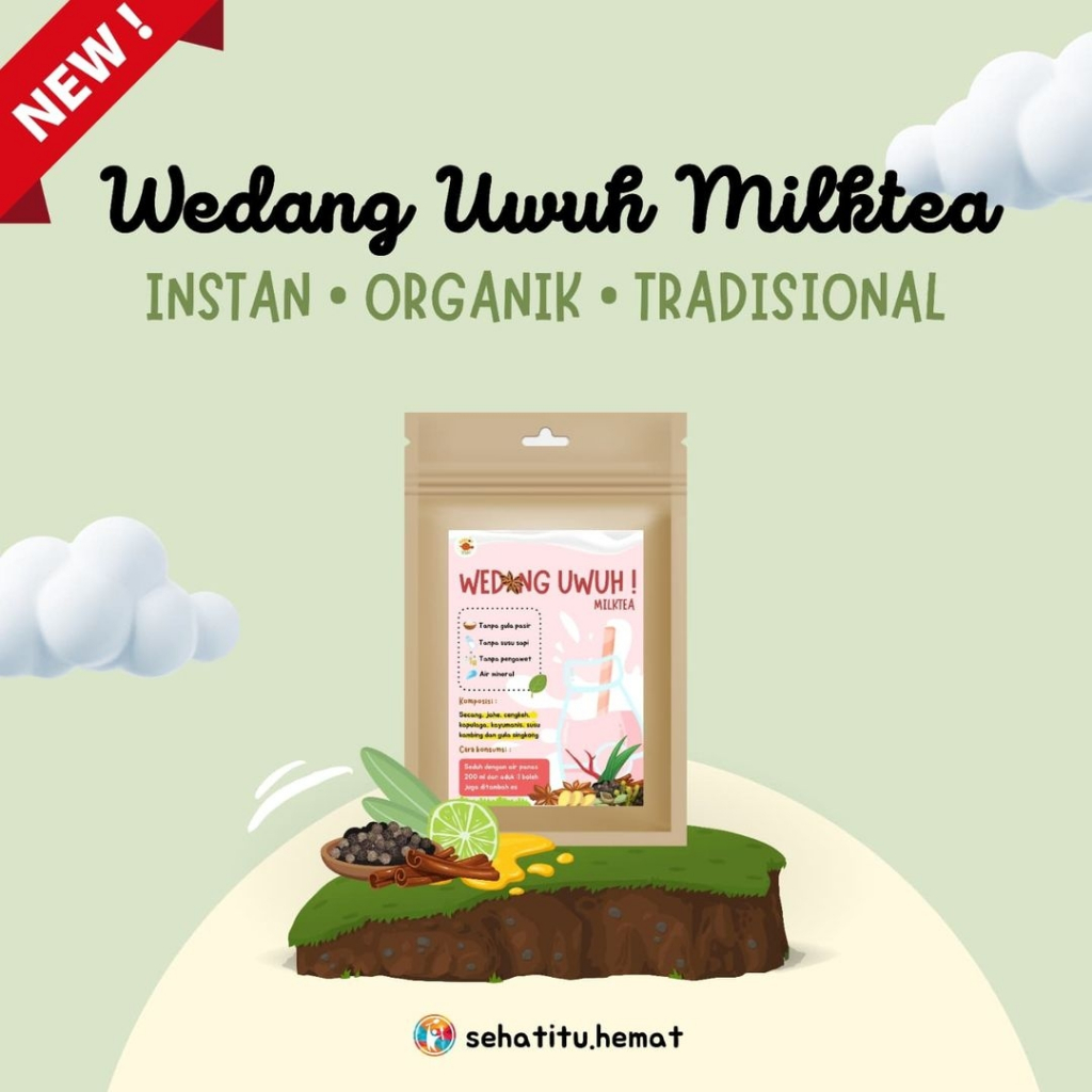 

Minuman Sehat Wedang Uwuh Milktea Instan Siap Seduh, Organik Tanpa Bahan Kimia