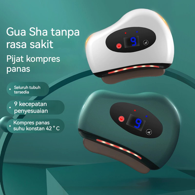 100% Ori/GUASHA elektrik 12 level /Face Gua Sha Electric Beauty Machine/ Kerokan Badan dan Wajah/fac