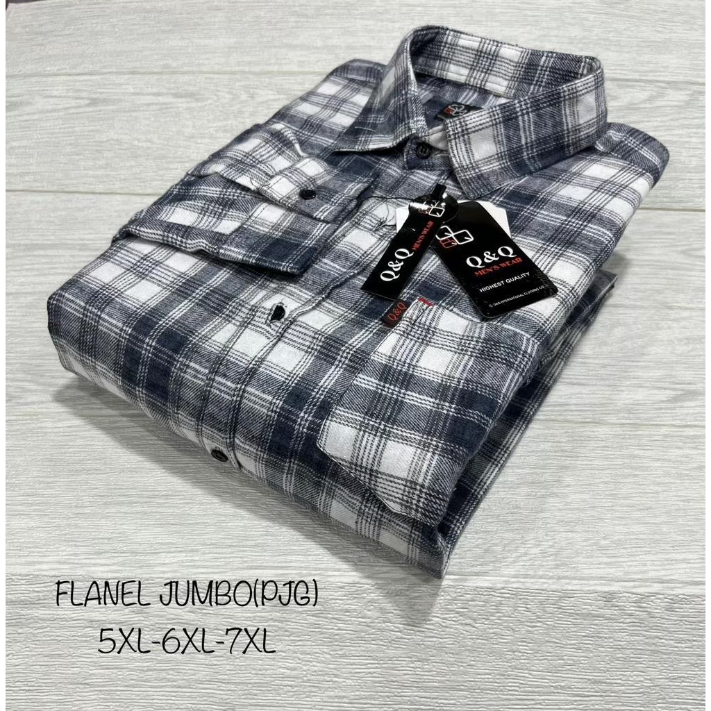 kemeja big size kemeja flanel super jumbo kemeja jumbo 5xl-6xl kemeja flanel pria jumbo
