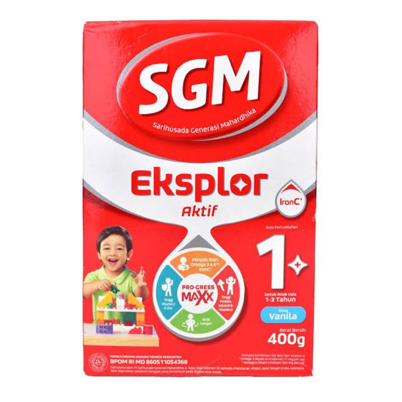 

SUSU SGM EKSPLOR 1+ (400 Gr) SUSU BUBUK 100% ORI