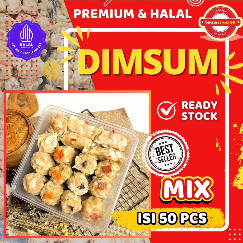 

Frozen Food Dimsum Ayam isi 50 pcs Gratis Dua Saos Merah & Hitam Premium