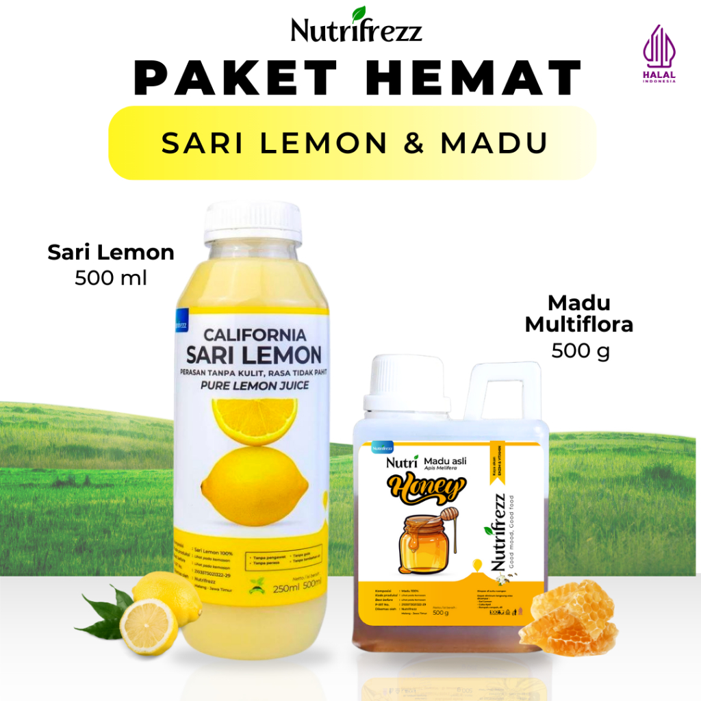 

Nutrifrezz Paket 2in1 – Sari Lemon & Madu Multiflora 500 ml