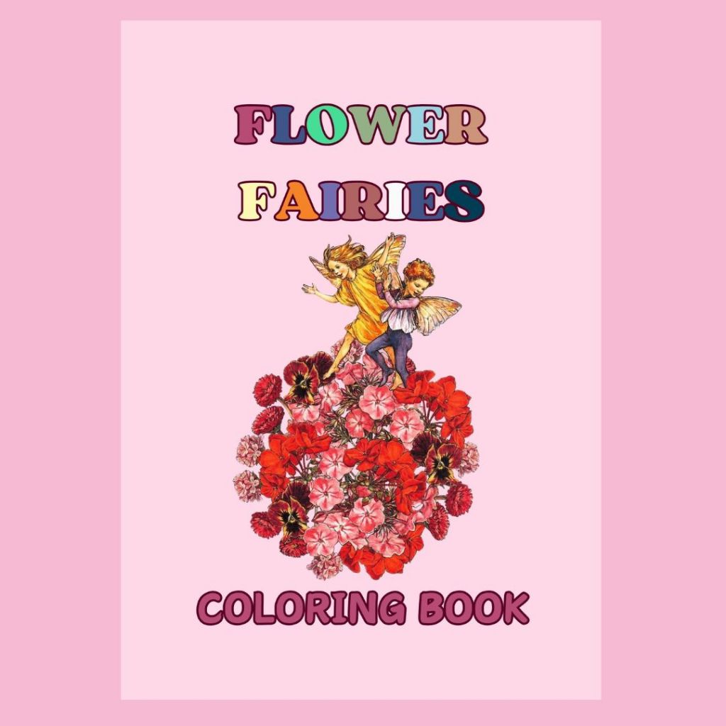 

FLOWER FAIRIES Coloring Book Sketsa Menggambar Buku Gambar Mewarnai Kertas Tebal Premium Murah Bagus